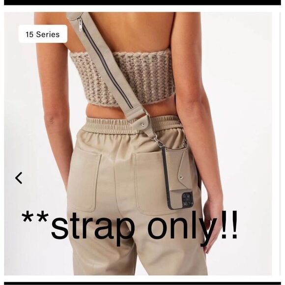 Bandolier billie greige/tan utility crossbody belt/strap(no case) nwt - Picture 1 of 6